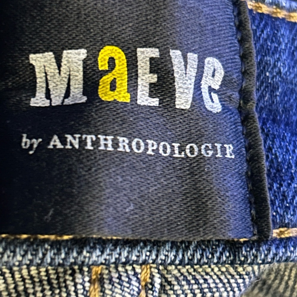 Maeve by Anthropologie Jada Blue Denim Wide Leg Size 28 Jean - Picture 5 of 7